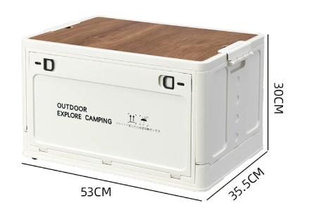 60L Orgainizzatore da campeggio con labbra in legno